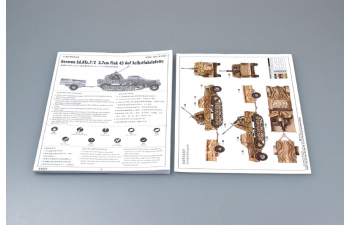 Сборная модель Немецкая ЗСУ 3.7cm Flak 43 на базе Selbstfahrlafette (Sd.Kfz.7/2)