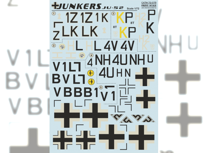 Junkers JU-52 Wet decal