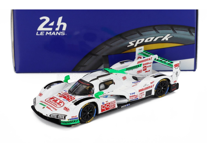 PORSCHE 963 9rd 4.6l Turbo V8 Team Proton Competition №99 24h Le Mans (2025) Neel Jani - Nico Pino - Nicolas Varrone, White Green