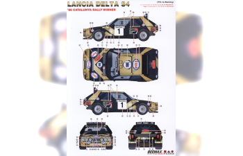 Сборная модель Lancia Delta S4 '86 Catalunya Rally Winner