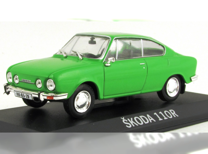 SKODA 110R Coupe, Legendarni automobily minule ery 8, green