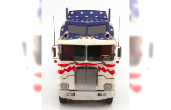 KENWORTH K100 Aerodyne Stars Stripes (1976), white blue red