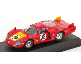 ALFA ROMEO 33.2 Coda Lunga N 38 24h Le Mans (1968) Facetti - Dini, Red Yellow