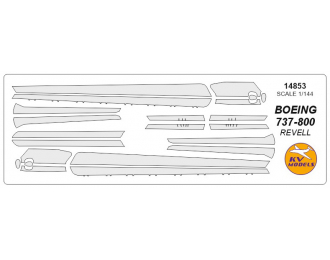 Набор масок окрасочных на противообледенительные поверхности самолета Boing-737-800