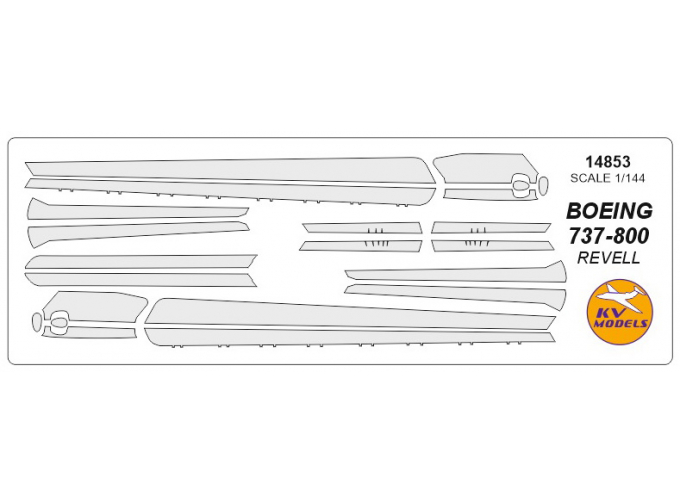 Набор масок окрасочных на противообледенительные поверхности самолета Boing-737-800