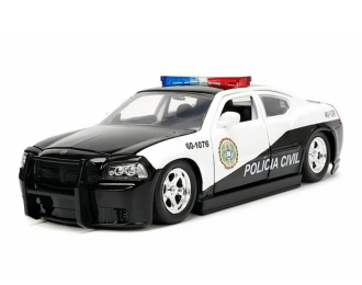 DODGE Charger Srt8 Police (2006) - Fast & Furious, white / black
