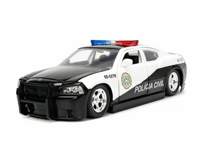 DODGE Charger Srt8 Police (2006) - Fast & Furious, white / black