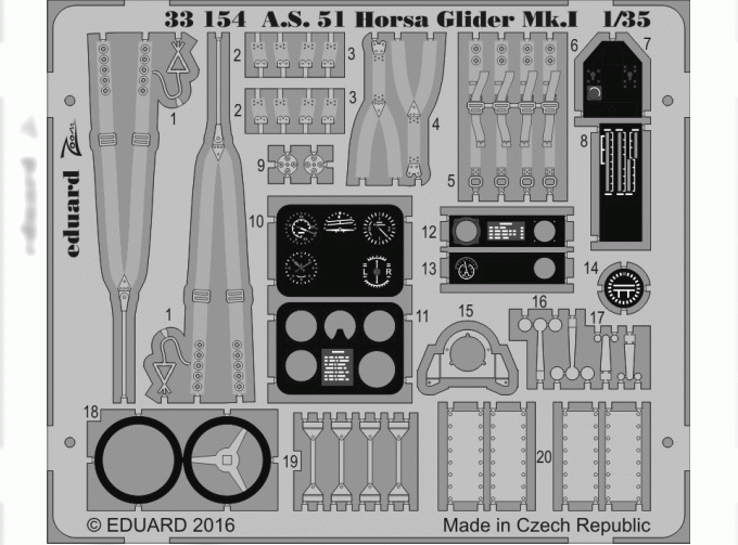 Фототравление для A.S. 51 Horsa Glider Mk.I