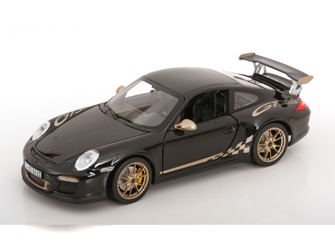 PORSCHE 911 GT3 RS Coupe (997 II) (2009), Black/Gold Metallic