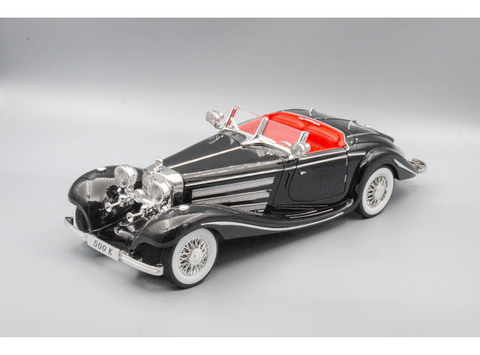 MERCEDES-BENZ 500K, чёрный, 30 см