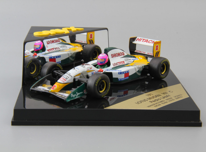 LOTUS Mugen 107 C Pedro Lamy #11, white / green / yellow