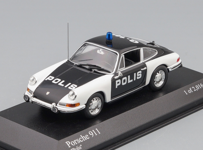 PORSCHE 911 Polis Швеция (1970), black / white