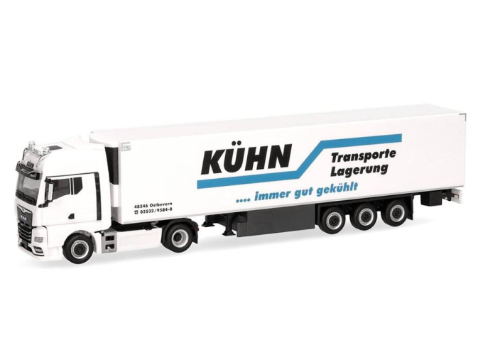 MAN TGX GX Kühn Kühltransporte, белый