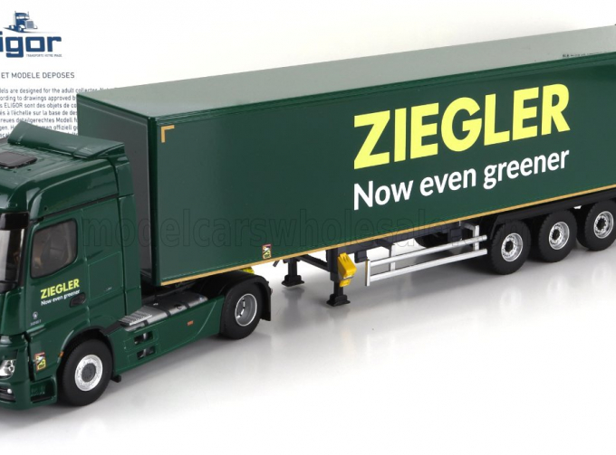 MERCEDES-BENZ Actros 5 1851 Bigspace Truck Cassonato Ziegler Transports (2021), Green