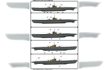 Сборная модель Германская подводная лодка типа IXB PROFI SET