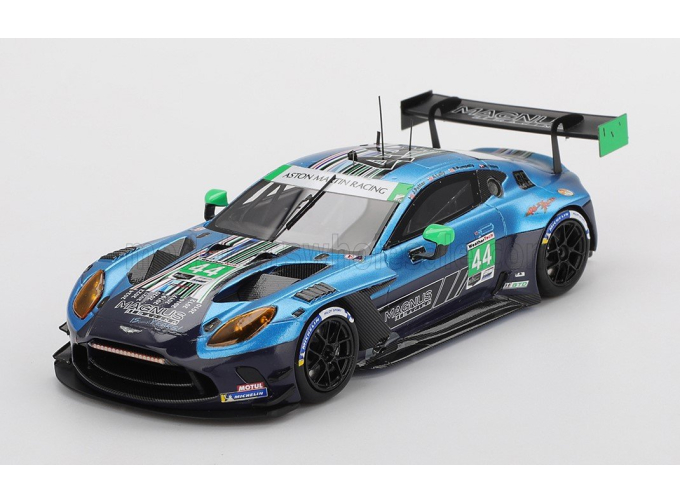 ASTON MARTIN Vantage Amr Gt3 4.0l Turbo Team Magnus Racing №44 Imsa 24h Daytona (2025) John Potter - Andy Lally - Spencer Pumpelly - Nicki Thiim, Blue Black