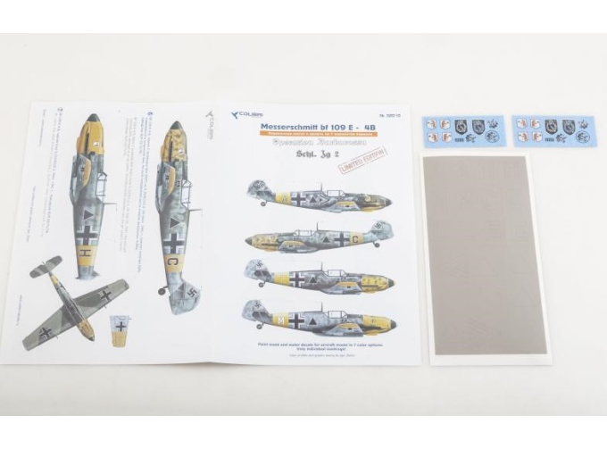 Маска окрасочная Bf-109 E-4 B (Schl)/LG 2 (Operation Barbarossa)