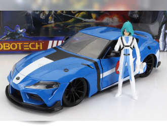 TOYOTA Supra With Max Sterling Figure Robotech 2020, Light Blue White