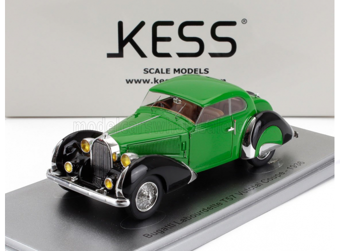 BUGATTI T57 Labourdette Vutotal Coupe (1936), Green Black