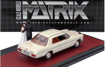 MERCEDES BENZ S-class 280c Coupe (w111) (1968) - Matrimonio - Just Married - Wedding With 2 Figures, White