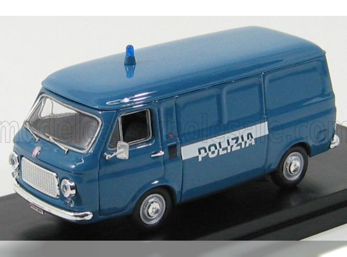 FIAT 238 Van (1974) Polizia - Police, Blue