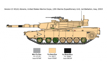 Сборная модель М1А2 ABRAMS с экипажем