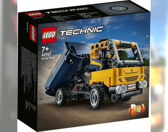 TRUCK Lego Technic - 2 In 1 - Dump Truck Cassone Ribaltabile - Excavator - 177 Pezzi - 177 Pieces, Yellow Grey Blue