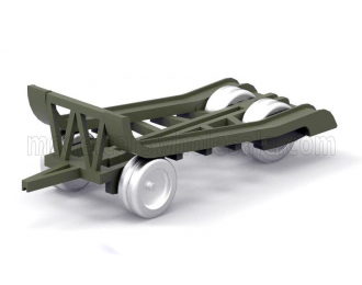 Прицеп для перевозки танка Carro M13/M14/ TRAILER Rimorchio Viberti Trasporto Carro M13/m14 1942, Military Green