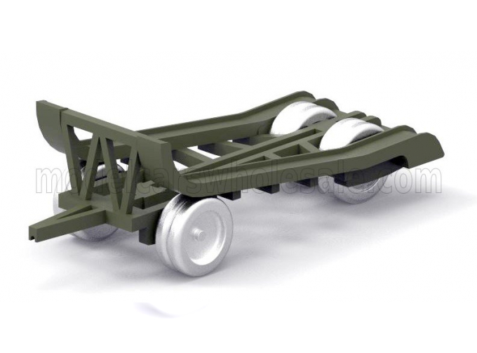 Прицеп для перевозки танка Carro M13/M14/ TRAILER Rimorchio Viberti Trasporto Carro M13/m14 1942, Military Green