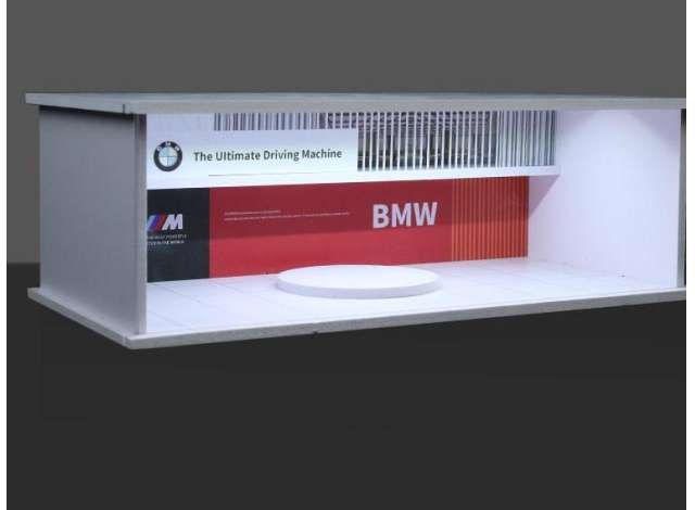 Diorama *BMW show room with light*, red/white
