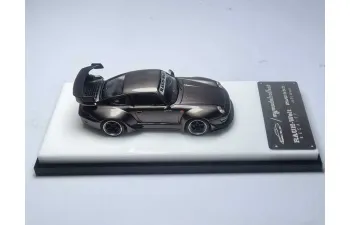 PORSCHE RWB 993 High Wing, pearl grey chrome