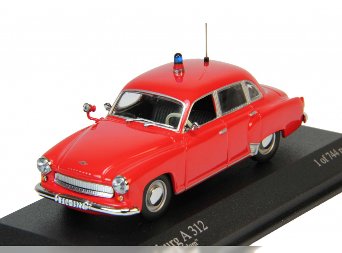 WARTBURG A 312 "Feuerwehr Potsdam" (1958), red