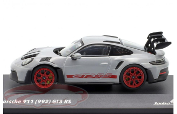 PORSCHE 911 (992) GT3 RS (2023), ice grey metallic / pyrorot