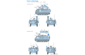 Сборная модель ремонтная машина на базе М113 и бронетранспортер М113