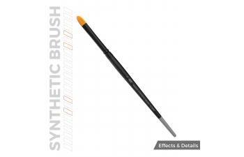 Синтетическая кисть - Фундук 4 / AK SYNTHETIC BRUSH – FILBERT 4