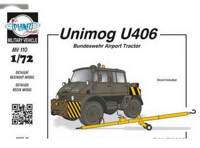 Сборная модель MERCEDES-BENZ Unimog U406 DoKa Military Airport Tug + AERO