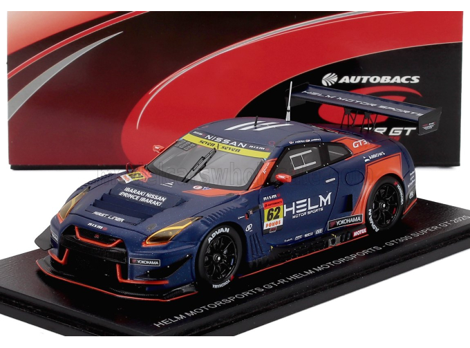 NISSAN Gt-r Nismo Gt3 Team Helm Motorsports №62 Gt300 Class Super Gt (2025) Yuya Hiraki - Reiji Hiraki, Matt Blue Orange