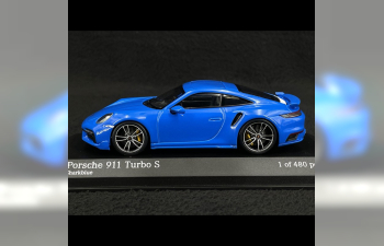 PORSCHE 911 (992) Turbo S Coupe Sport Design (2021), blue