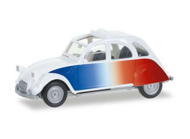 CITROEN 2CV *Cocorico*, white / blue / red