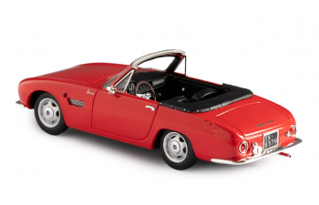 OSCA 1600 GT convertible top down by Fissore (1963), red