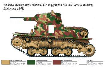 Сборная модель TANK L6/40 Carro Armato Military 1936