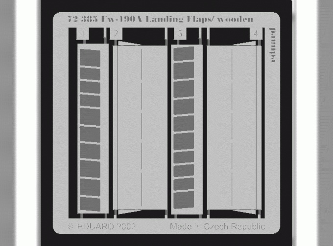 Фототравление Немецкий истребитель Fw-190 (деревянные закрылки)