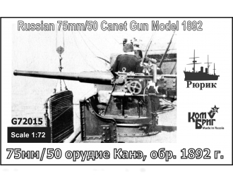 Сборная модель 75mm/45 орудие Кане образец 1892 года