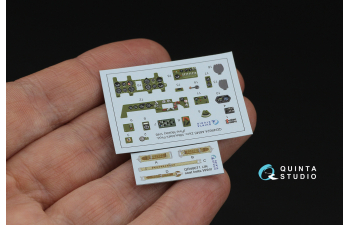 3D Декаль интерьера кабины A6M5 Zero, пр-ва Mitsubishi (Fine Molds)