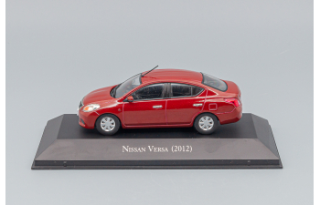 NISSAN Versa (2012), dark red