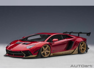 Lamborghini Aventador LB Performance (hyper red / gold accents)
