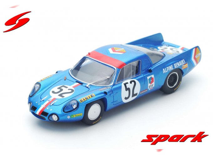 Alpine A210 #52 10th Le Mans 1968 J.-L. Thérier - B. Tramont