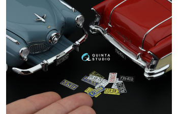 3D Декаль Автомобильные номера США, юго-восточные штаты, 1950-1960 (для всех моделей) (на метал. основании) ч2