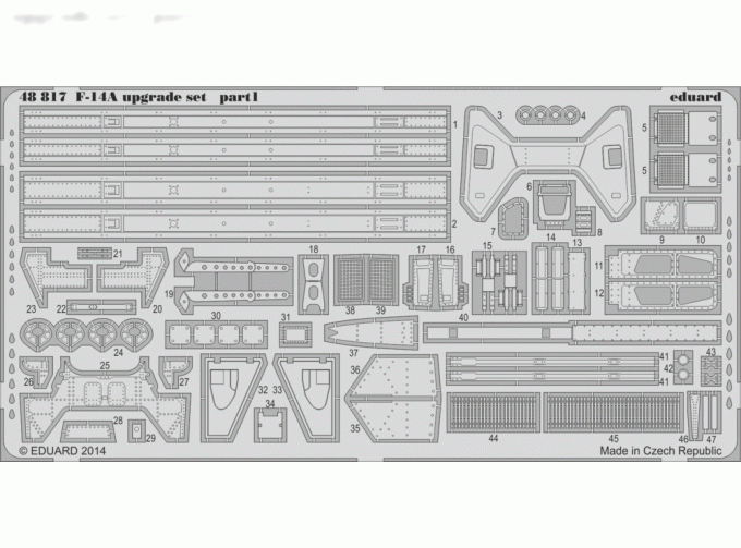 Фототравление F-14A upgrade set