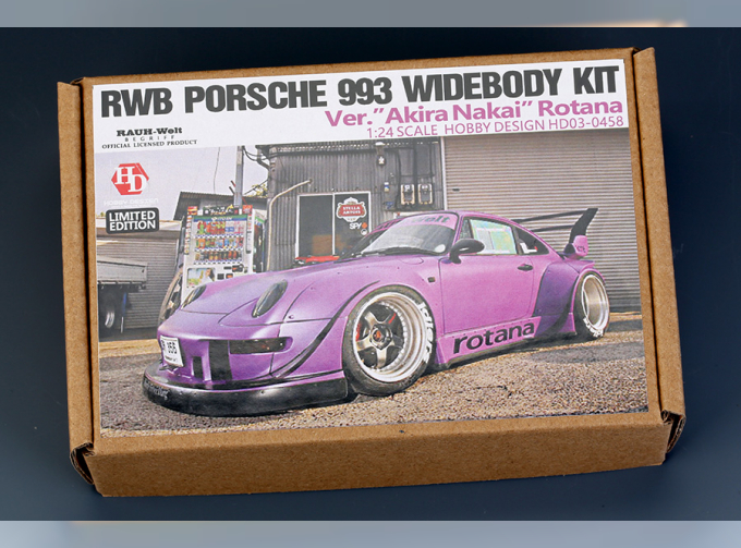 Конверсионный набор RWB Porsche 993 Widebody Kit для моделей Ver."Akira Nakai" Rotana (Resin+PE+Decals+Metal parts)